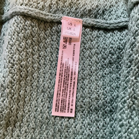 FP Beach Free People Hailee Knit Wide Leg Lounge Pants Seafoam Green L - Picture 5 of 6